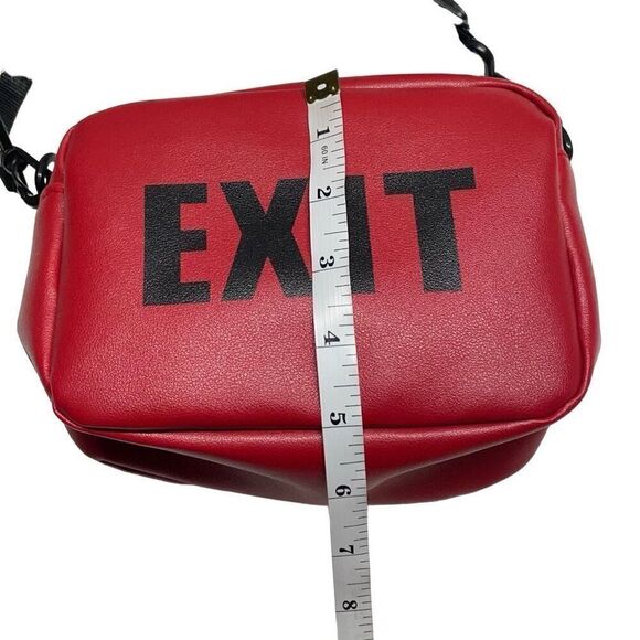 Mini Red Crossbody Exit Bag - Picture 5 of 8